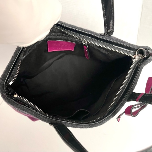 Coach Signature Wool Tote Bag - Picture 8 of 11